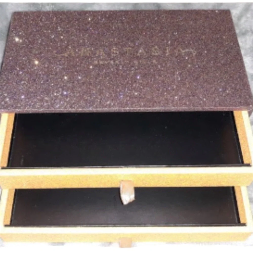 Anastasia Beverly Hills Glitter Makeup Organizer 2 Drawer Vanity Storage Box